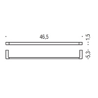 Colombo MiniQ Полотенцедержатель 46,5 см, цвет: matt black B5010.NM