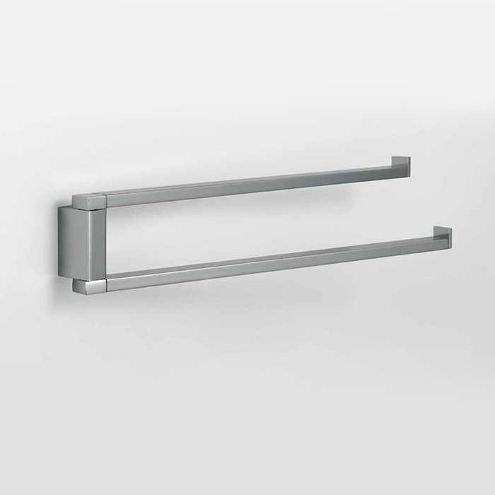 Colombo MiniQ Полотенцедержатель двойной 33 см, цвет: chrome B5012.CR