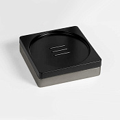 Colombo MiniQ Мыльница с композитной чашей, настольная, цвет: stainless steel B5040.HPS1-RNE