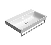 GSI Nubes Раковина накладная 80x50 см, с переливом, без отверстия под смес., цвет: белый глянцевый 9622011