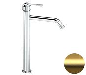 Remer Atelier Смеситель для раковины, без д/к, высота излива 23,3 см, цвет: oro spazzolato AL11LXLBG