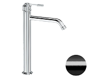 Remer Atelier Смеситель для раковины, без д/к, высота излива 23,3 см, цвет: cromo nero spazzolato AL11LXLCFP