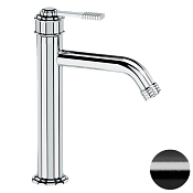 Remer Atelier Смеситель для раковины, без д/к, высота излива 13,4 см, цвет: cromo nero spazzolato AL12ACFP