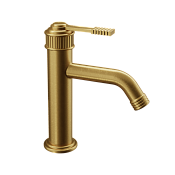 Remer Atelier Смеситель для раковины, без д/к, высота излива 8,4 см, цвет: oro spazzolato AL12BG