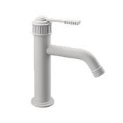 Remer Atelier Смеситель для раковины, без донного клапана, высота излива 8,4 см, цвет: bianco opaco AL12BO