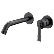 Remer Atelier Смеситель для раковины, излив 18,6 см, цвет: cromo nero spazzolato AL15PLCFP