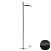 Remer Atelier Смеситель для раковины напольный, д/к, излив 18 см, цвет: nero opaco AL18NO