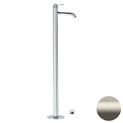 Remer Atelier Смеситель для раковины напольный, д/к, излив 18 см, цвет: visual inox AL18XV