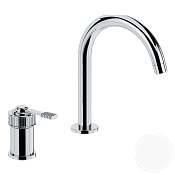 Remer Atelier Смеситель для раковины, без д/к, высота излива 14,1 см, цвет: bianco opaco AL57BO