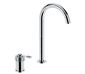 Remer Atelier Смеситель для раковины, на 2 отвертсия, без д/к, высота излива 24,1 см, цвет: cromo AL57L