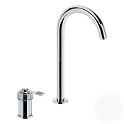 Remer Atelier Смеситель для раковины, без д/к, высота излива 24,1 см, цвет: bianco opaco AL57LBO