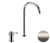 Remer Atelier Смеситель для раковины, без д/к, высота излива 24,1 см, цвет: visual inox AL57LXV