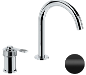 Remer Atelier Смеситель для раковины, без д/к, высота излива 14,1 см, цвет: nero opaco AL57NO