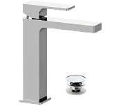 Remer Absolute Смеситель для раковины, с донным клапаном, высота излива 17,5 см, цвет: cromo AU10ACC