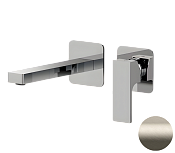 Remer Absolute Смеситель для раковины, излив 23 см, с внутренней частью, цвет: visual inox AU15PLXV