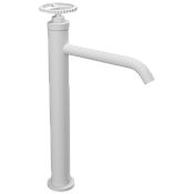 Remer Chrono Смеситель для раковины, без донного клапана, высота излива 23,3 см, цвет: bianco opaco CH11LXLBO
