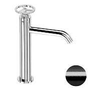 Remer Chrono Смеситель для раковины, без д/к, высота излива 14,6 см, цвет: cromo nero spazzolato CH12ACFP