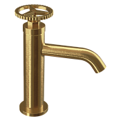 Remer Chrono Смеситель для раковины, без донного клапана, высота излива 9,3 см, цвет: oro spazzolato CH12BG