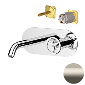 Remer Chrono Смеситель для раковины встраиваемый, внешняя часть, цвет: visual inox CH15LKBXV