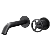 Remer Chrono Смеситель для раковины встраиваемый, излив 17 см, цвет: cromo nero spazzolato CH15PCFP