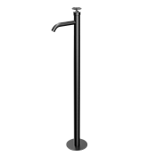 Remer Chrono Смеситель для раковины напольный, д/к, излив 18 см, цвет: cromo nero spazzolato CH18CFP