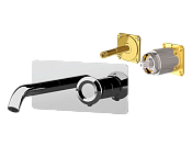 Remer Element Смеситель для раковины, излив 16,6 см, внешняя часть, цвет: cromo ET15KB