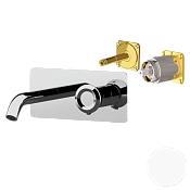 Remer Element Смеситель для раковины, излив 16,6 см, внешняя часть, цвет: bianco opaco ET15KBBO