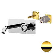 Remer Element Смеситель для раковины, излив 16,6 см, внешняя часть, цвет: oro lucido ET15KBDO