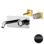 Remer Element Смеситель для раковины, излив 16,6 см, внешняя часть, цвет: nero opaco ET15KBNO