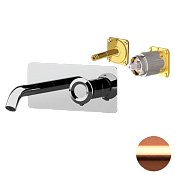 Remer Element Смеситель для раковины, излив 16,6 см, внешняя часть, цвет: rame spazzolato ET15KBRP