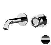 Remer Element Смеситель для раковины, излив 16,6 см, цвет: cromo nero spazzolato ET15PCFP