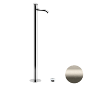 Remer Element Смеситель для раковины напольный, д/к, излив 18 см, цвет: visual inox ET18XV