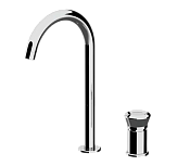 Remer Element Смеситель для раковины, на 2 отвертсия, без д/к, высота излива 24,2 см, цвет: cromo ET57L