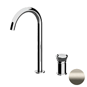 Remer Element Смеситель для раковины, без д/к, высота излива 24,2 см, цвет: visual inox ET57LXV