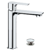 Remer Energy Смеситель для раковины, с донным клапаном, высота излива 17 см, цвет: cromo EY10ACC