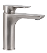 Remer Infinity Смеситель для раковины, без донного клапана, высота излива 12,6 см, цвет: visual inox I12XV