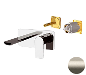 Remer Infinity Смеситель для раковины, излив 20,5 см, внешняя часть, цвет: visual inox I15LKBXV