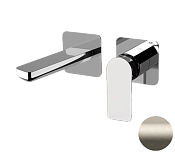 Remer Infinity Смеситель для раковины, излив 20 см, с внутренней частью, цвет: visual inox I15PLXV