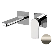 Remer Infinity Смеситель для раковины, излив 15 см, с внутренней частью, цвет: visual inox I15PXV