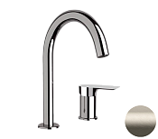 Remer Infinity Смеситель для раковины, без д/к, высота излива 14 см, цвет: visual inox I57XV