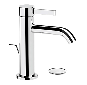 Remer Metrica Смеситель для раковины, с донным клапаном, высота излива 9,3 см, цвет: cromo MC10