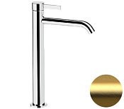 Remer Metrica Смеситель для раковины, без д/к, высота излива 23,3 см, цвет: oro spazzolato MC11LXLBG