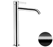 Remer Metrica Смеситель для раковины, без д/к, высота излива 23,3 см, цвет: cromo nero spazzolato MC11LXLCFP