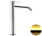 Remer Metrica Смеситель для раковины, без донного клапана, высота излива 23,3 см, цвет: oro lucido MC11LXLDO