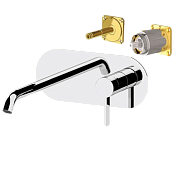 Remer Metrica Смеситель для раковины встраиваемый, без донного клапана, внешняя часть, цвет: cromo MC15LKB