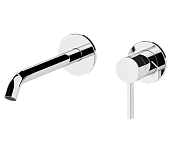 Remer Metrica Смеситель для раковины, излив 15,8 см, с внутренней частью, цвет: cromo MC15P