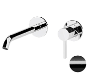 Remer Metrica Смеситель для раковины, излив 15,8 см, цвет: cromo nero spazzolato MC15PCFP