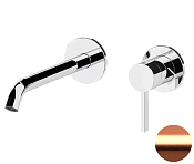 Remer Metrica Смеситель для раковины, с внутренней частью, цвет: rame spazzolato MC15PLRP