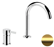 Remer Metrica Смеситель для раковины, без д/к, высота излива 14,1 см, цвет: oro spazzolato MC57BG