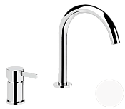 Remer Metrica Смеситель для раковины, без д/к, высота излива 14,1 см, цвет: bianco opaco MC57BO